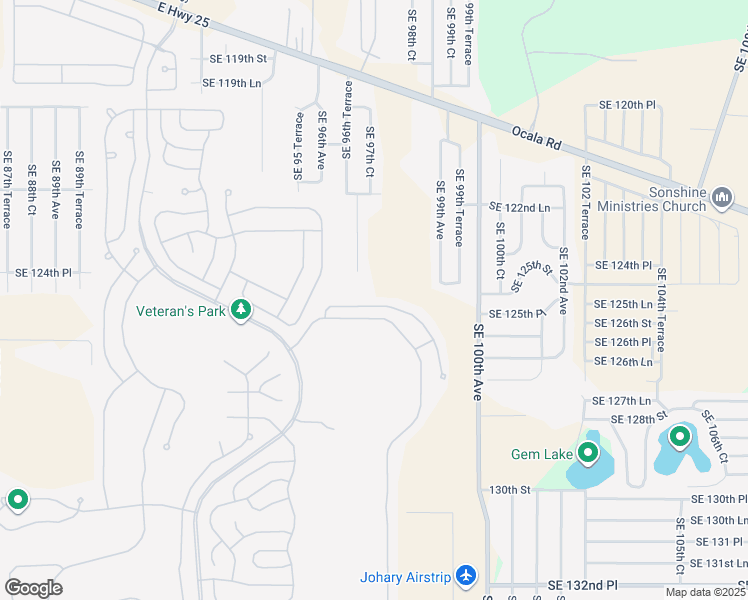 map of restaurants, bars, coffee shops, grocery stores, and more near 9705 Southeast 125th Lane in Summerfield