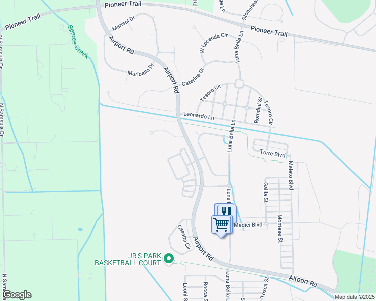map of restaurants, bars, coffee shops, grocery stores, and more near 440 Airport Road in New Smyrna Beach
