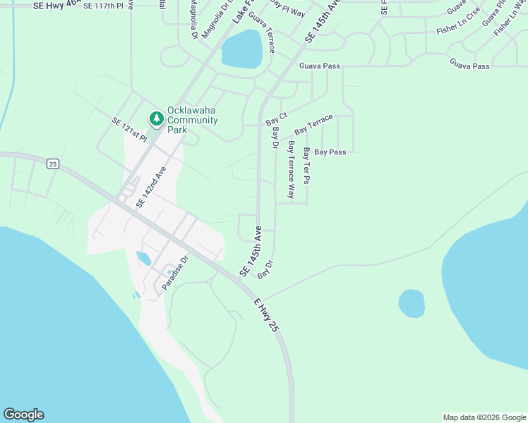 map of restaurants, bars, coffee shops, grocery stores, and more near 169 Bay Road in Ocklawaha