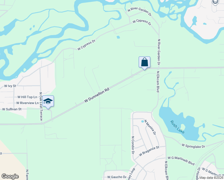 map of restaurants, bars, coffee shops, grocery stores, and more near 2884 Starkist Lane in Dunnellon