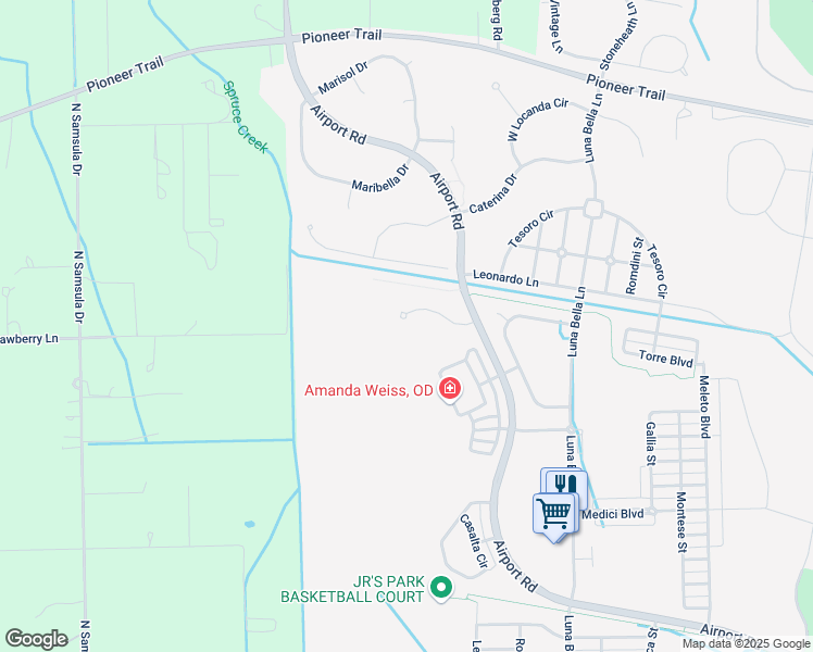 map of restaurants, bars, coffee shops, grocery stores, and more near 3536 Sonesta Court in New Smyrna Beach