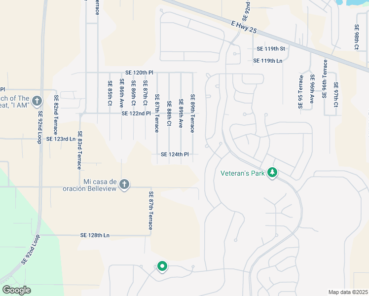 map of restaurants, bars, coffee shops, grocery stores, and more near 12431 Southeast 89th Avenue in Belleview