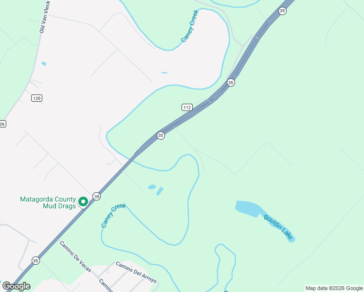 map of restaurants, bars, coffee shops, grocery stores, and more near 11400 Texas 35 in Van Vleck