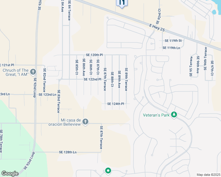 map of restaurants, bars, coffee shops, grocery stores, and more near 12330 Southeast 88th Court in Belleview