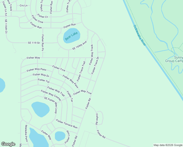 map of restaurants, bars, coffee shops, grocery stores, and more near Fisher Trace Drive in Ocklawaha