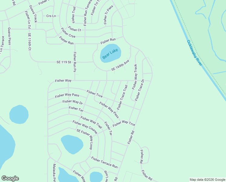 map of restaurants, bars, coffee shops, grocery stores, and more near 21 Fisher Trace Course in Ocklawaha