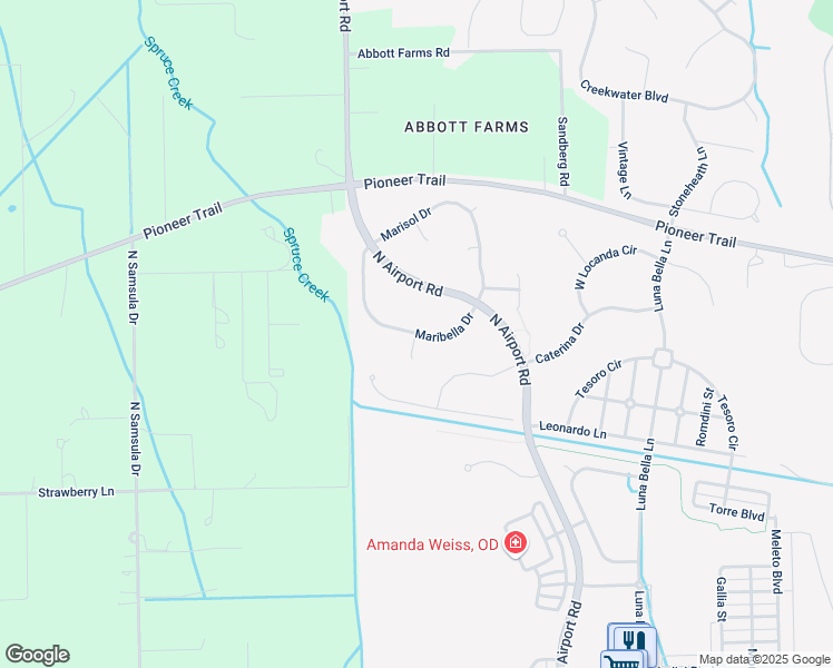 map of restaurants, bars, coffee shops, grocery stores, and more near 599 Maribella Court in New Smyrna Beach
