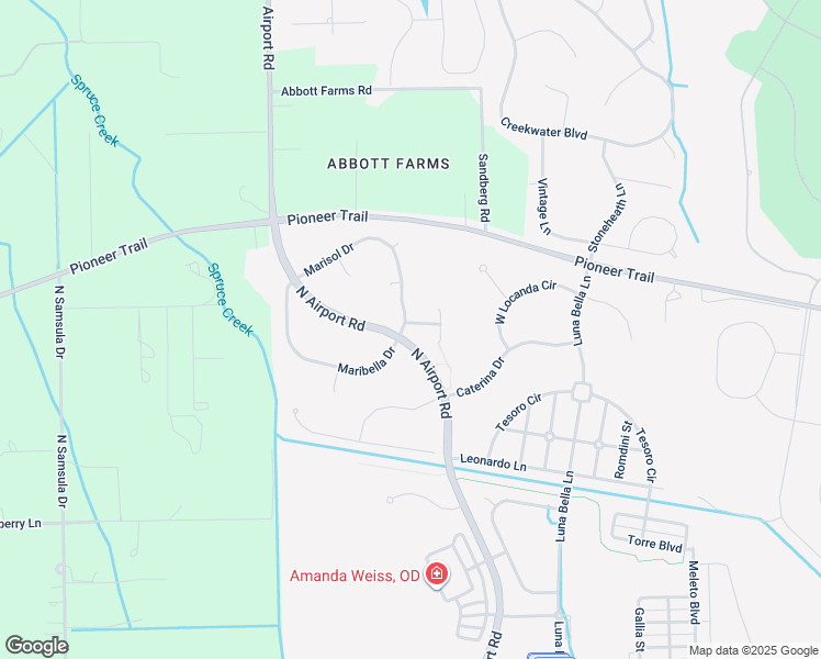 map of restaurants, bars, coffee shops, grocery stores, and more near 3540 Disera Way in New Smyrna Beach