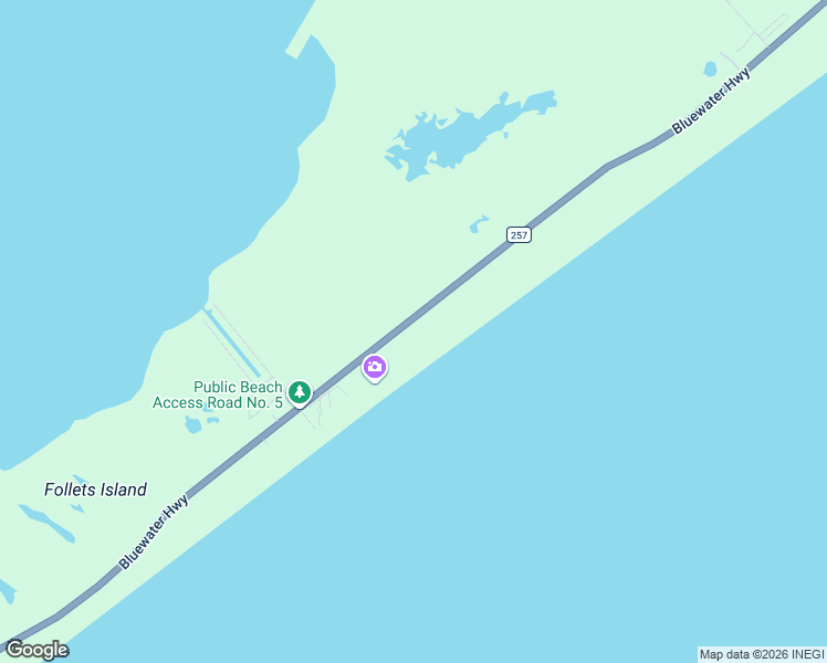 map of restaurants, bars, coffee shops, grocery stores, and more near 10530 Bluewater Highway in Freeport