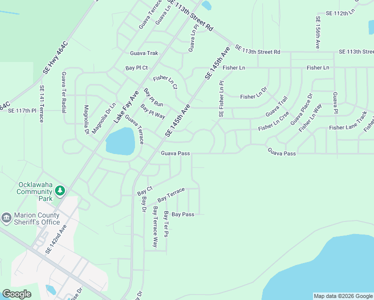map of restaurants, bars, coffee shops, grocery stores, and more near 29 Guava Pass in Ocklawaha