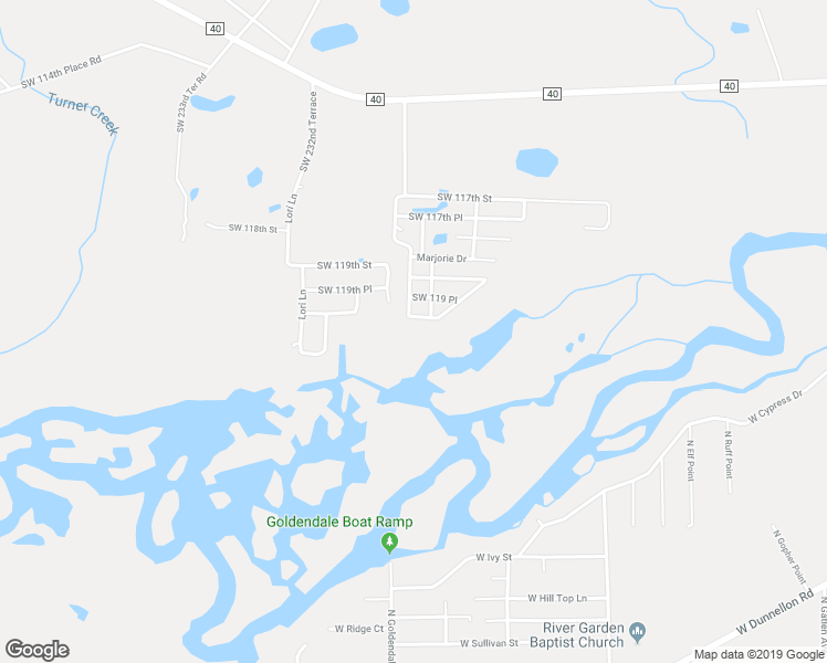map of restaurants, bars, coffee shops, grocery stores, and more near 22972 Southwest 117th Place Road in Dunnellon