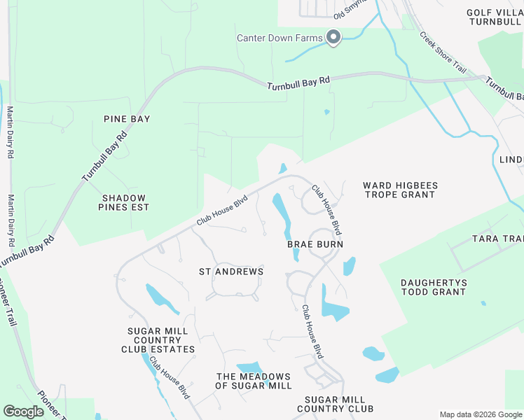 map of restaurants, bars, coffee shops, grocery stores, and more near 506 Boxwood Lane in New Smyrna Beach