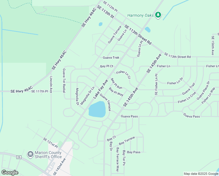 map of restaurants, bars, coffee shops, grocery stores, and more near Guava Terrace Place in Marion County
