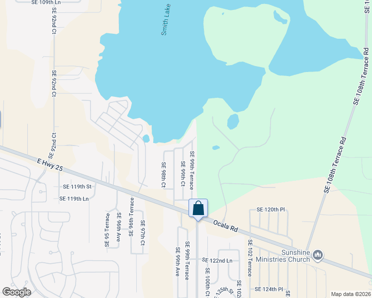 map of restaurants, bars, coffee shops, grocery stores, and more near 9916 Southeast 117th Street Road in Belleview