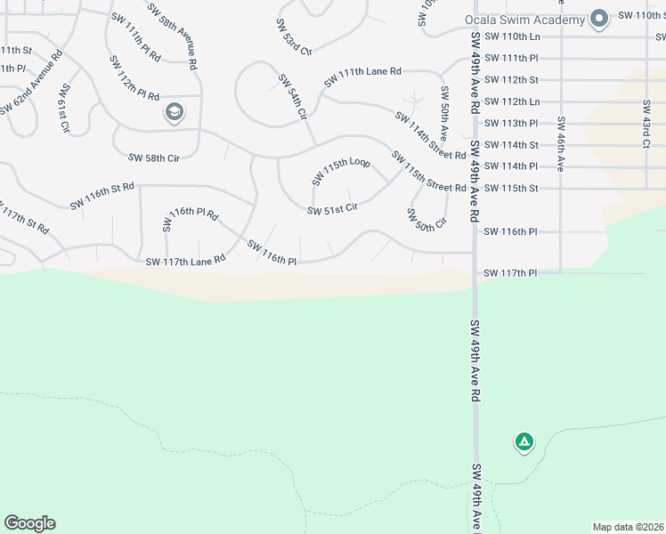 map of restaurants, bars, coffee shops, grocery stores, and more near 5350 Southwest 116th Place in Ocala