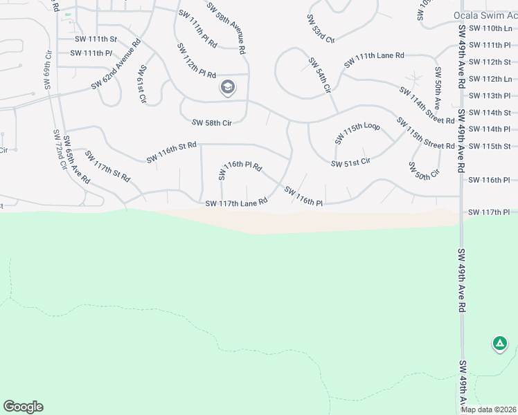 map of restaurants, bars, coffee shops, grocery stores, and more near 5760 Southwest 117th Lane Road in Ocala