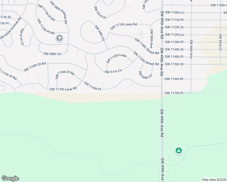 map of restaurants, bars, coffee shops, grocery stores, and more near 5350 Southwest 116th Place in Ocala