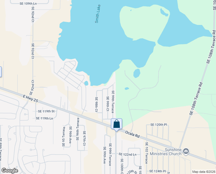 map of restaurants, bars, coffee shops, grocery stores, and more near 9916 Southeast 117th Street Road in Belleview