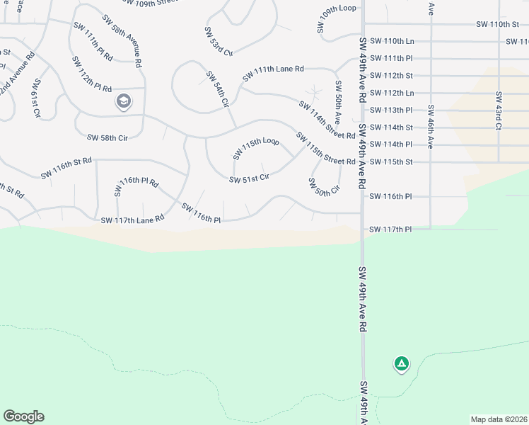 map of restaurants, bars, coffee shops, grocery stores, and more near 5336 Southwest 116th Place in Ocala