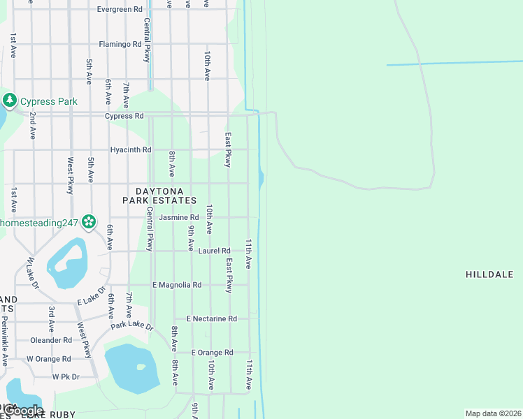 map of restaurants, bars, coffee shops, grocery stores, and more near 1414 12th Avenue in DeLand