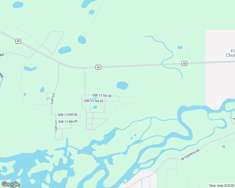 map of restaurants, bars, coffee shops, grocery stores, and more near 22727 Southwest 117th Street in Dunnellon