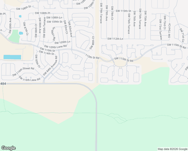 map of restaurants, bars, coffee shops, grocery stores, and more near 8063 Southwest 116th Loop in Ocala