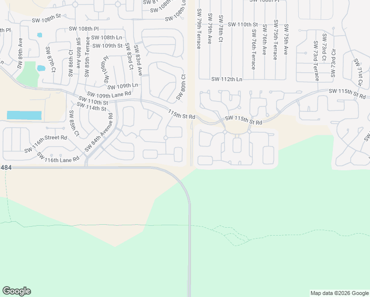 map of restaurants, bars, coffee shops, grocery stores, and more near 8063 Southwest 116th Loop in Ocala