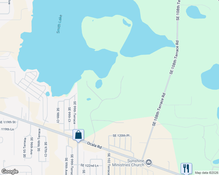 map of restaurants, bars, coffee shops, grocery stores, and more near 1 Notes in Belleview