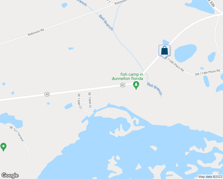 map of restaurants, bars, coffee shops, grocery stores, and more near 19151 Southeast 136th Terrace in Dunnellon