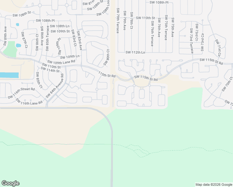 map of restaurants, bars, coffee shops, grocery stores, and more near 8063 Southwest 116th Loop in Ocala