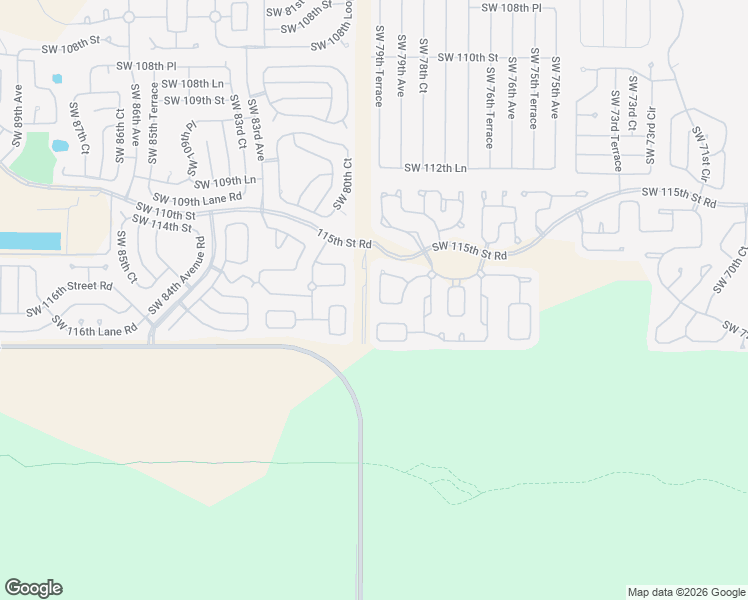 map of restaurants, bars, coffee shops, grocery stores, and more near 8063 Southwest 116th Loop in Ocala
