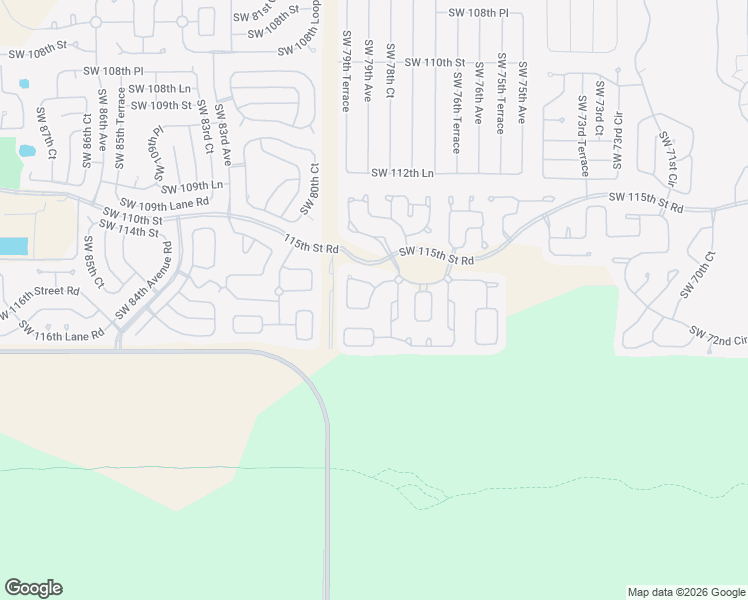 map of restaurants, bars, coffee shops, grocery stores, and more near 7929 Southwest 115th Loop in Ocala