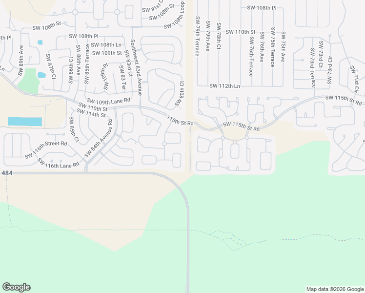 map of restaurants, bars, coffee shops, grocery stores, and more near 8063 Southwest 116th Loop in Ocala