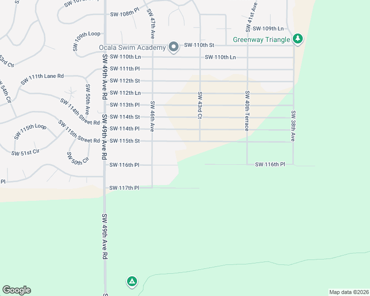 map of restaurants, bars, coffee shops, grocery stores, and more near 4444 Southwest 115th Street in Ocala