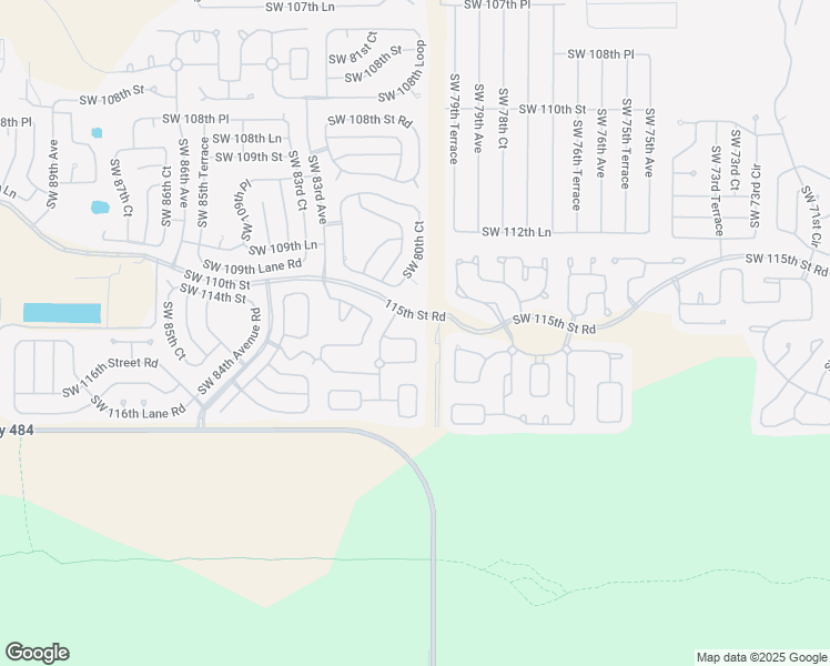 map of restaurants, bars, coffee shops, grocery stores, and more near 8031 Southwest 115th Loop in Ocala