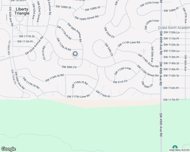 map of restaurants, bars, coffee shops, grocery stores, and more near 5617 Southwest 117th Lane Road in Ocala