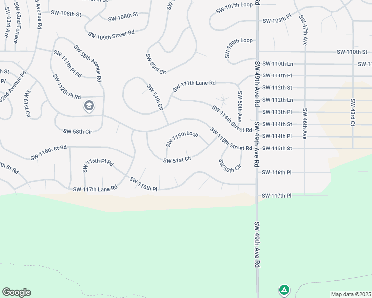 map of restaurants, bars, coffee shops, grocery stores, and more near 10904 South West 53rd Avenue in Ocala