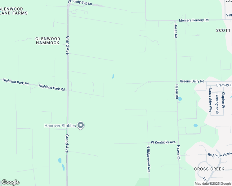 map of restaurants, bars, coffee shops, grocery stores, and more near 2001-2099 Greens Dairy Road in DeLand
