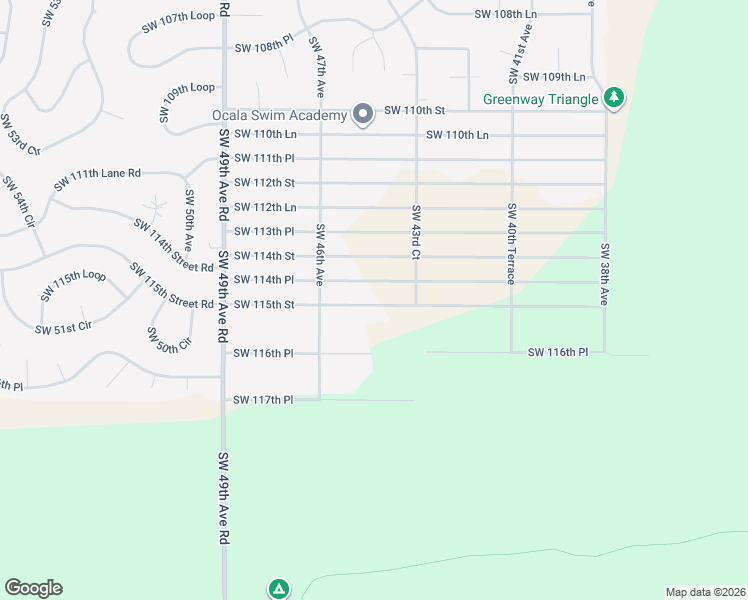 map of restaurants, bars, coffee shops, grocery stores, and more near 4444 Southwest 115th Street in Ocala