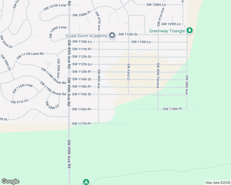 map of restaurants, bars, coffee shops, grocery stores, and more near 4444 Southwest 115th Street in Ocala