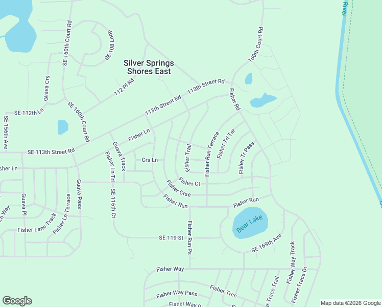 map of restaurants, bars, coffee shops, grocery stores, and more near 75 Fisher Trail in Ocklawaha