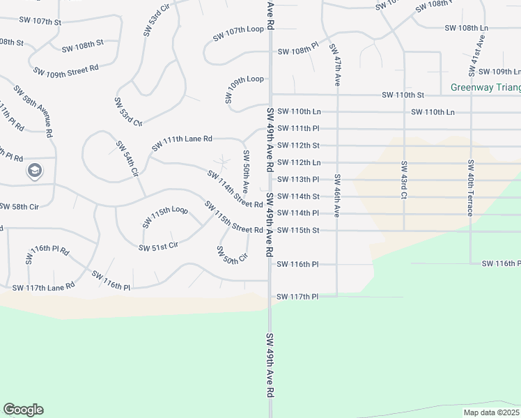 map of restaurants, bars, coffee shops, grocery stores, and more near 4926 Southwest 114th Street Road in Ocala