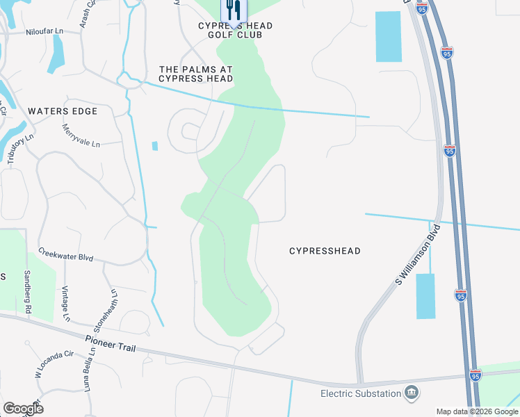 map of restaurants, bars, coffee shops, grocery stores, and more near 6435 Cypress Springs Parkway in Port Orange