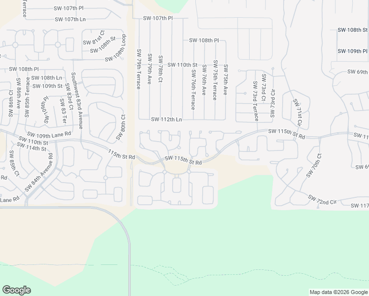 map of restaurants, bars, coffee shops, grocery stores, and more near 7722 Southwest 114th Loop in Ocala