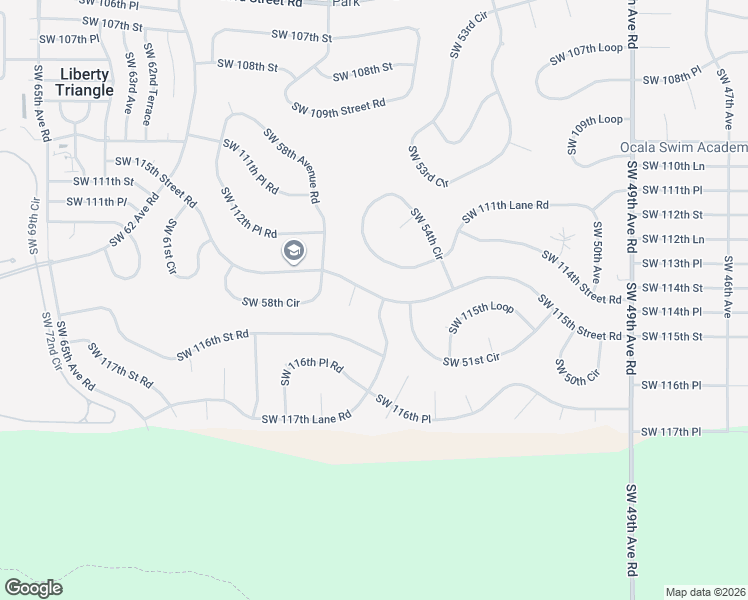 map of restaurants, bars, coffee shops, grocery stores, and more near 5605 Southwest 117th Lane Road in Ocala