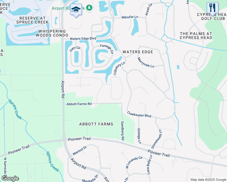 map of restaurants, bars, coffee shops, grocery stores, and more near 6776 Calistoga Circle in Port Orange