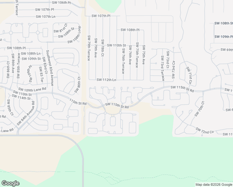 map of restaurants, bars, coffee shops, grocery stores, and more near 7722 Southwest 114th Loop in Ocala