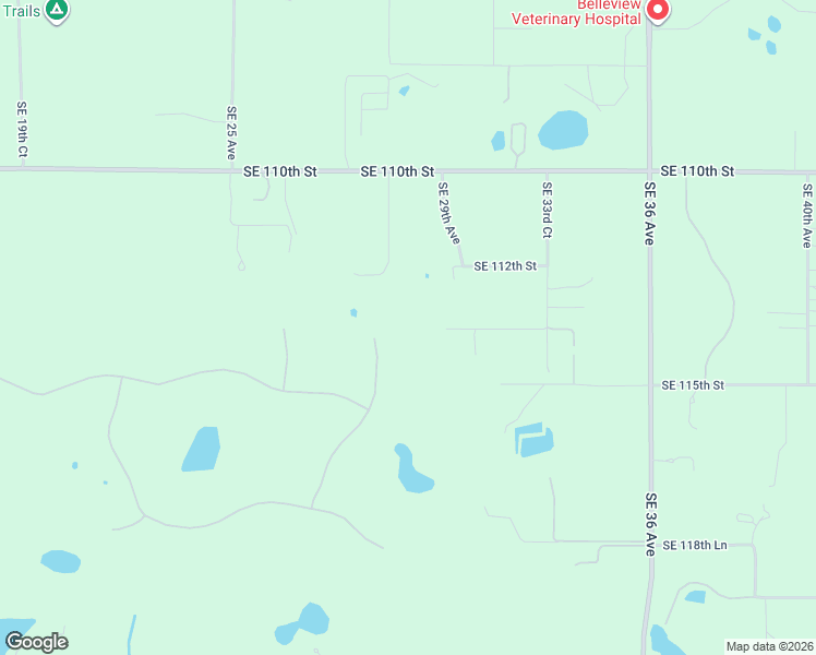 map of restaurants, bars, coffee shops, grocery stores, and more near 3050 Southeast 114th Street in Ocala