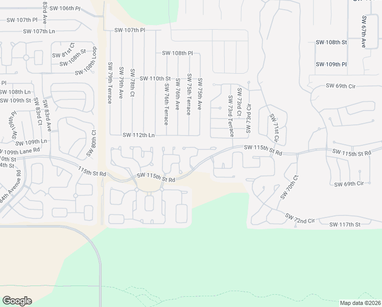 map of restaurants, bars, coffee shops, grocery stores, and more near 11375 Southwest 75th Terrace Road in Ocala