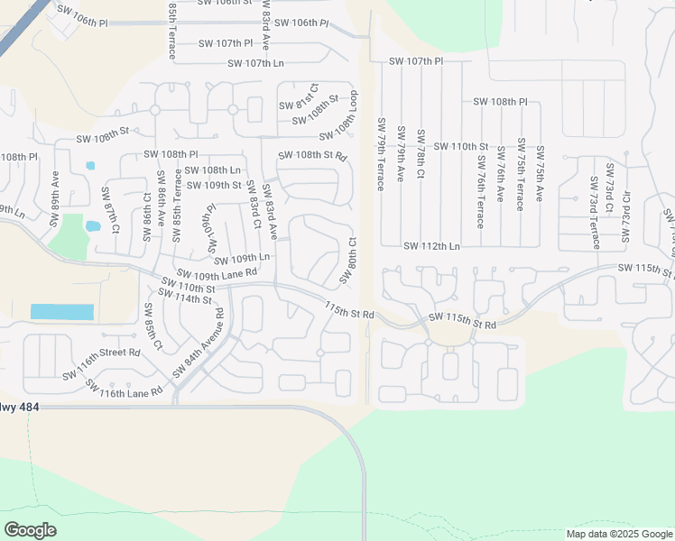 map of restaurants, bars, coffee shops, grocery stores, and more near 10981 Southwest 81st Avenue in Ocala